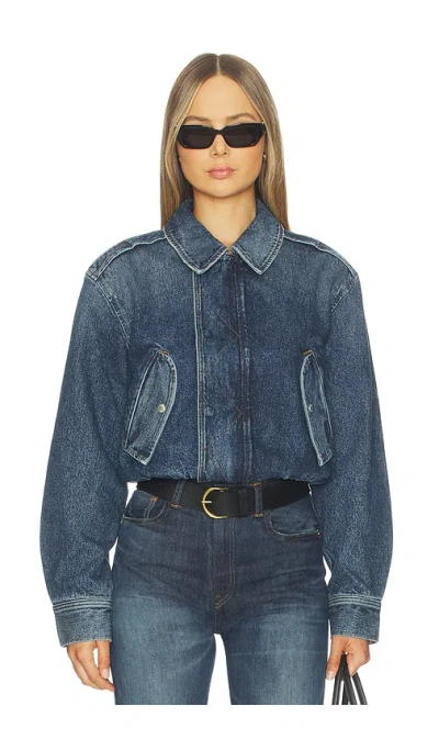 Agolde Shane Jacket In Blue