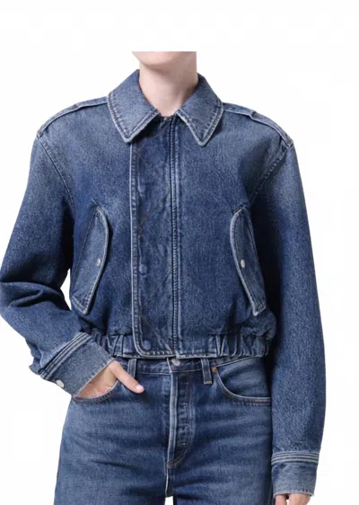 Agolde Shane Jacket In Arcadia In Black