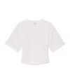 Agolde Britt Flared Sleeved T-shirt In White