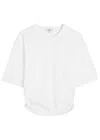 Agolde Shari Coton Graphic T-shirt In Gray