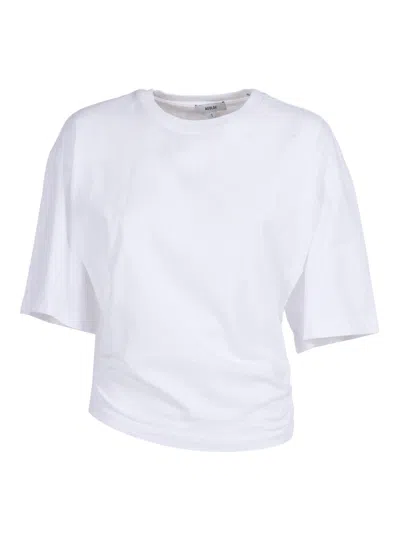 Agolde Shari Sculptural Tee In White
