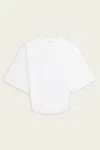 Agolde Britt Flared Sleeved T-shirt In White