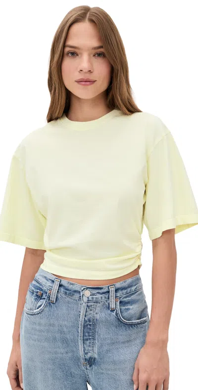 Agolde Shari Tee Lemon Drop In Yellow