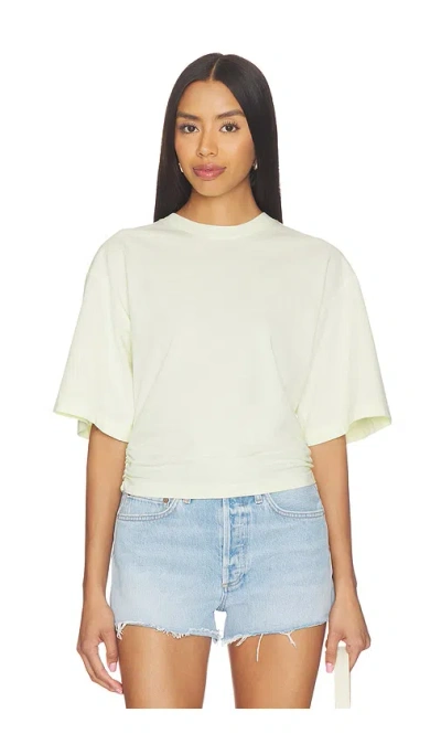 Agolde Shari Tee Shirt In Yellow