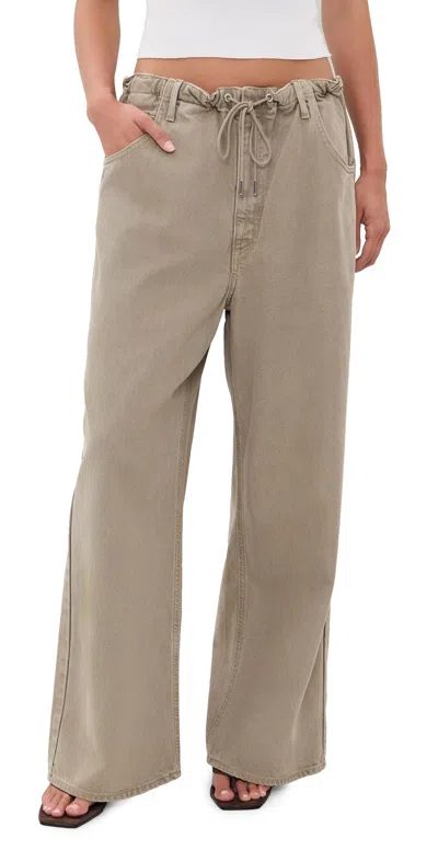 Agolde Shaw Jeans Trail In Brown