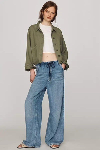 AGOLDE SHAW TIE-WAIST HIGH-RISE JEANS