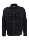 Agolde Black Jeans Shirt In Denim Woman In Black
