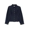 Agolde Devon Denim Button-up Shirt In Blue