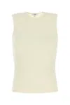 Agolde Binx High Neck Tank Top In White Oat Milk In White