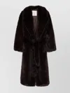 Agolde Shoreditch Ski Club Ebony Coat In Black