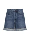 Agolde Dame Cuff Denim Short In Tension In Control