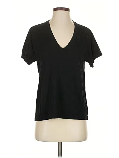 Pre-owned Agolde Short Sleeve T-shirt In Black