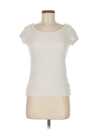 Pre-owned Agolde Short Sleeve T-shirt In White