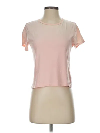 Pre-owned Agolde Short Sleeve T-shirt In Pink