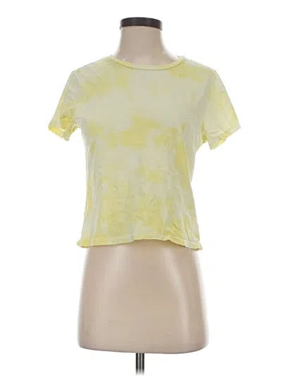 Pre-owned Agolde Short Sleeve T-shirt In Yellow