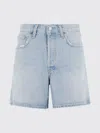 Agolde Shorts  Woman Color Blue In Multi