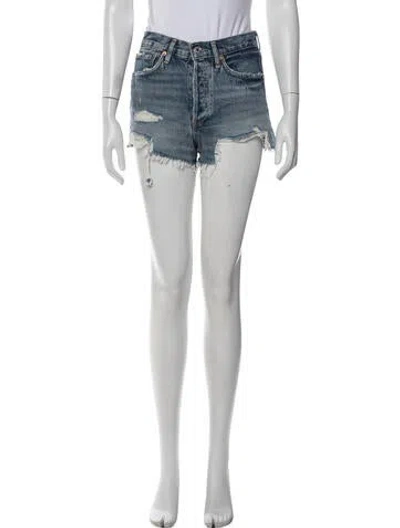 Pre-owned Agolde Shorts In Blue
