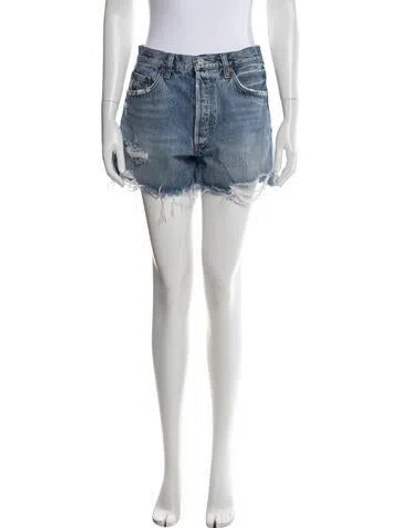 Pre-owned Agolde Shorts In Blue