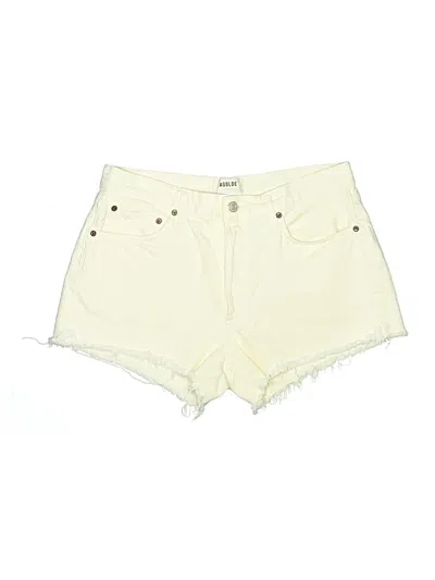 Pre-owned Agolde Shorts In Ivory