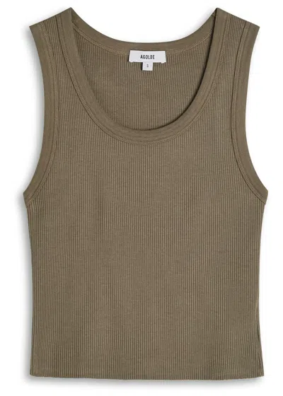 Agolde Shrunken Poppy Cotton-blend Tank