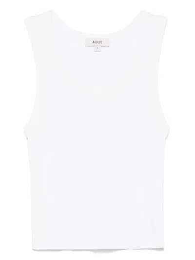 Agolde Shrunken Poppy Tank Top In Black