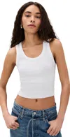 Agolde Shrunken Poppy Tank White