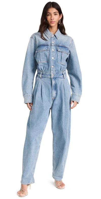 Agolde Silka Jumpsuit In Blue