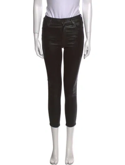 Pre-owned Agolde Skinny Leg Pants In Black
