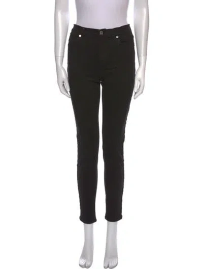 Pre-owned Agolde Skinny Leg Pants In Black