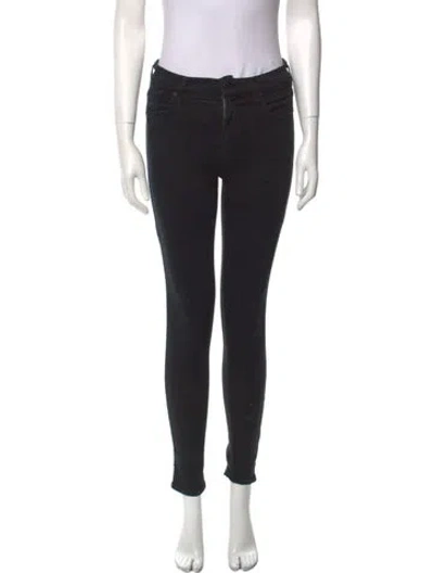 Pre-owned Agolde Skinny Leg Pants In Black