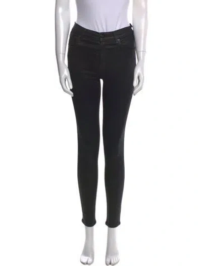 Pre-owned Agolde Skinny Leg Pants In Black