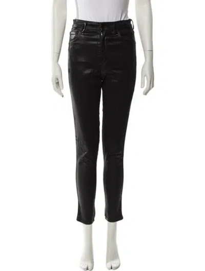 Pre-owned Agolde Skinny Leg Pants In Black