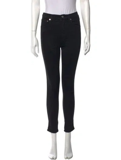 Pre-owned Agolde Skinny Leg Pants In Black