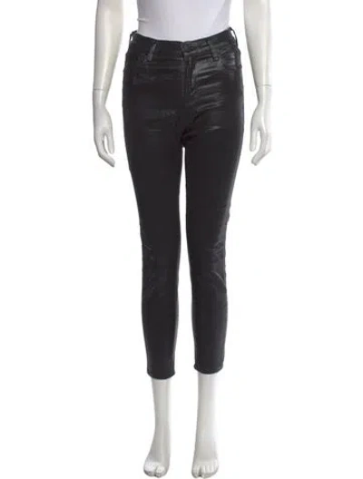 Pre-owned Agolde Skinny Leg Pants In Black