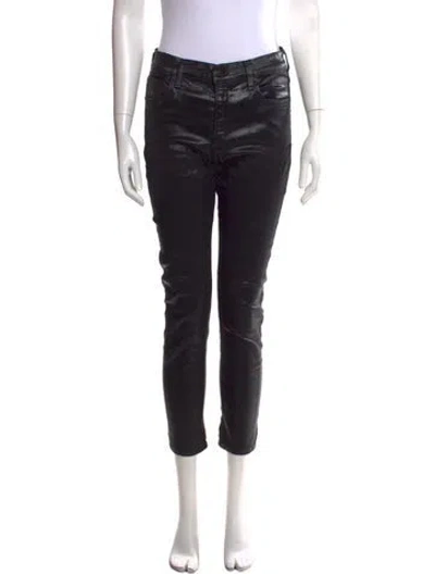 Pre-owned Agolde Skinny Leg Pants In Black
