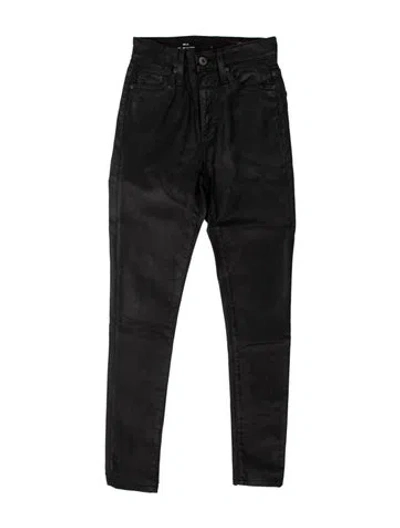 Pre-owned Agolde Skinny Leg Pants In Black