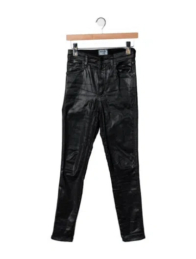 Pre-owned Agolde Skinny Leg Pants In Black