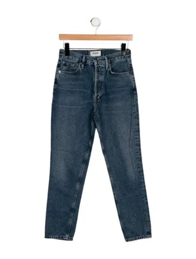 Pre-owned Agolde Skinny Leg Pants In Blue