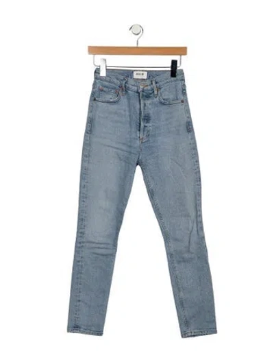 Pre-owned Agolde Skinny Leg Pants In Blue