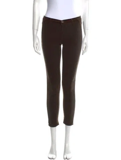 Pre-owned Agolde Skinny Leg Pants In Brown