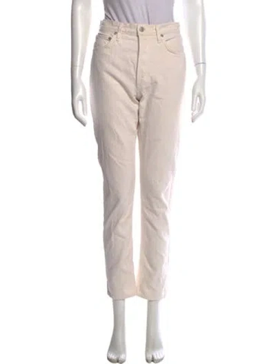 Pre-owned Agolde Skinny Leg Pants In Neutral