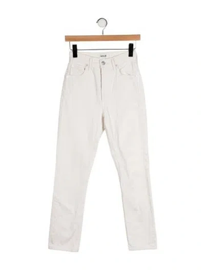 Pre-owned Agolde Skinny Leg Pants In Neutral