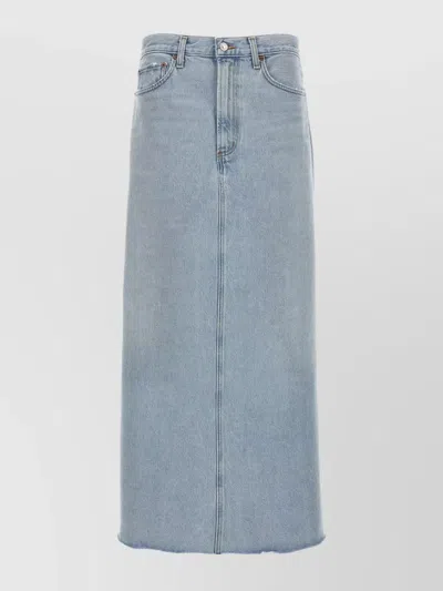 AGOLDE SKIRT WITH SPLIT HEM AND POCKETS