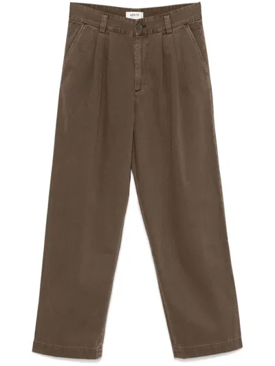 Agolde Slater Trousers In Brown
