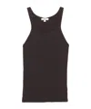 Agolde Sleeveless Knitted Top In Black
