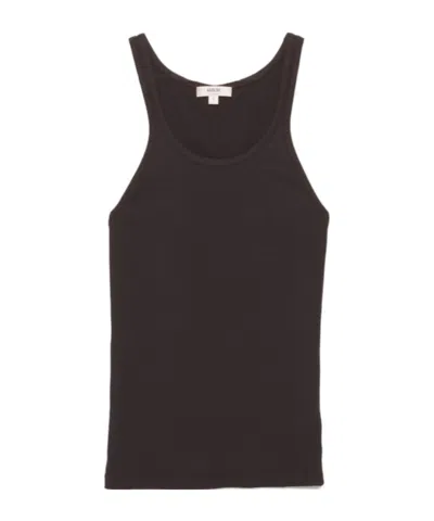 Agolde Sleeveless Knitted Top In Black