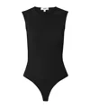 Agolde Sleeveless Stretch Bodysuit In Black