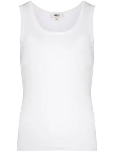 Agolde Sleeveless T-shirt In White