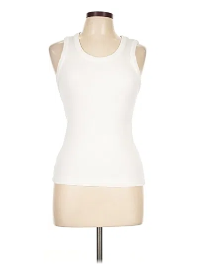Pre-owned Agolde Sleeveless T-shirt In Ivory