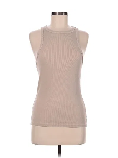 Pre-owned Agolde Sleeveless T-shirt In Tan